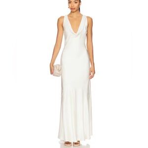 Chic Backless Cream Dress